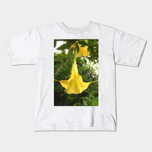 Angel Trumpet Flower Kids T-Shirt